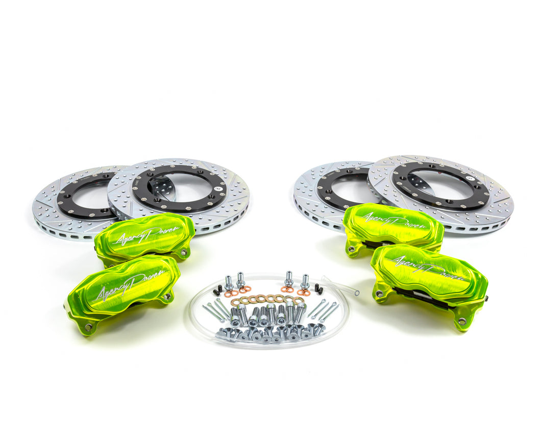 Agency Power - Big Brake Kit Front and Rear Monster Green Can-Am Maverick X3 Turbo