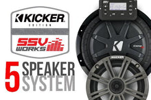 Load image into Gallery viewer, SSV Works - Polaris General Complete Kicker 5-Speaker Plug-&amp;-Play System
