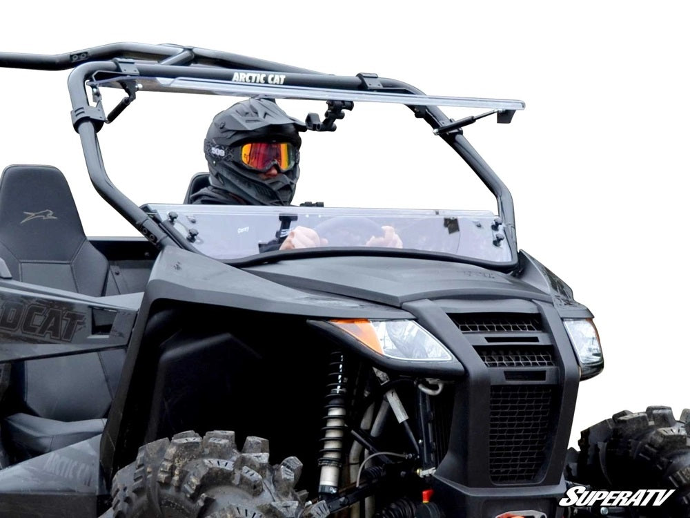 Super ATV - Arctic Cat Wildcat Trail Sport Scratch Resistant Flip Windshield