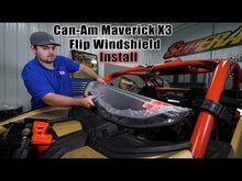 Load and play video in Gallery viewer, Super ATV - Can-Am Maverick X3 Flip Windshield
