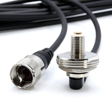 Load image into Gallery viewer, 17 Ft Antenna Coax Cable with 3/8&quot; NMO (TM) Thick Mount
