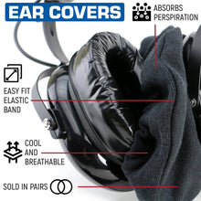 Load image into Gallery viewer, Washable cloth Ear Covers for headsets absorb persipiration and keep you cool and comfortable
