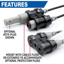 Load image into Gallery viewer, Dual Headset or Helmet STX STEREO Jack - Bar Mount
