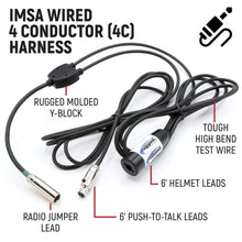 Load image into Gallery viewer, IMSA 4-Conductor 4C Circle Track Road Race Car Harness
