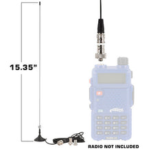 Load image into Gallery viewer, Magnetic Mount Dual Band Antenna for Rugged Handheld Radios R1, RDH-X, V3, RDH-16, RH-5R
