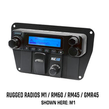 Load image into Gallery viewer, Multi Mount Insert or Standalone Mount for Rugged Radios M1 - GMR45 - RM60 - RM45 with Rocker Switches
