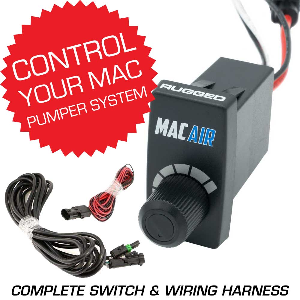 Rocker Switch Variable Speed Controller (VSC) for MAC Helmet Air Pumper - Complete Switch & Wiring Harness