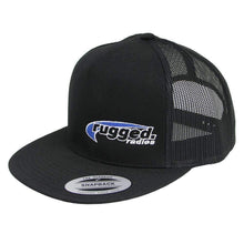 Load image into Gallery viewer, Rugged Radios Flat Bill Snapback Hat (Black / Black)
