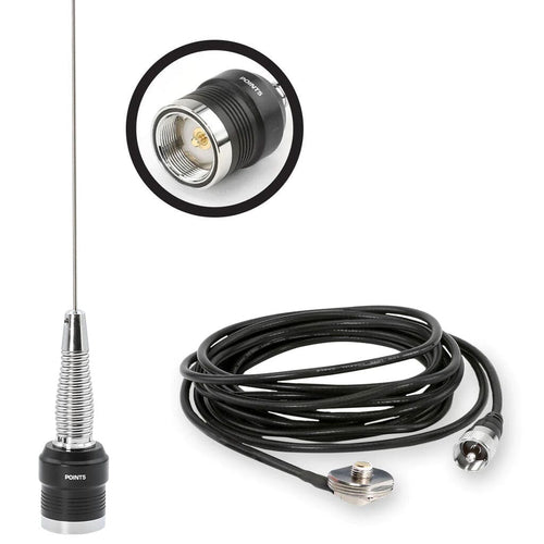 UHF Antenna Kit with 1/2 Wave No Ground Plane (NGP) Antenna & NMO Mount